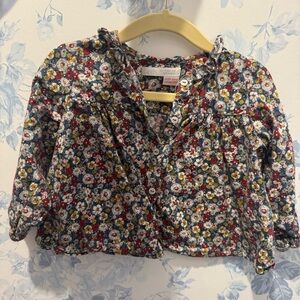 Zara Multicolor Floral Kids Blouse